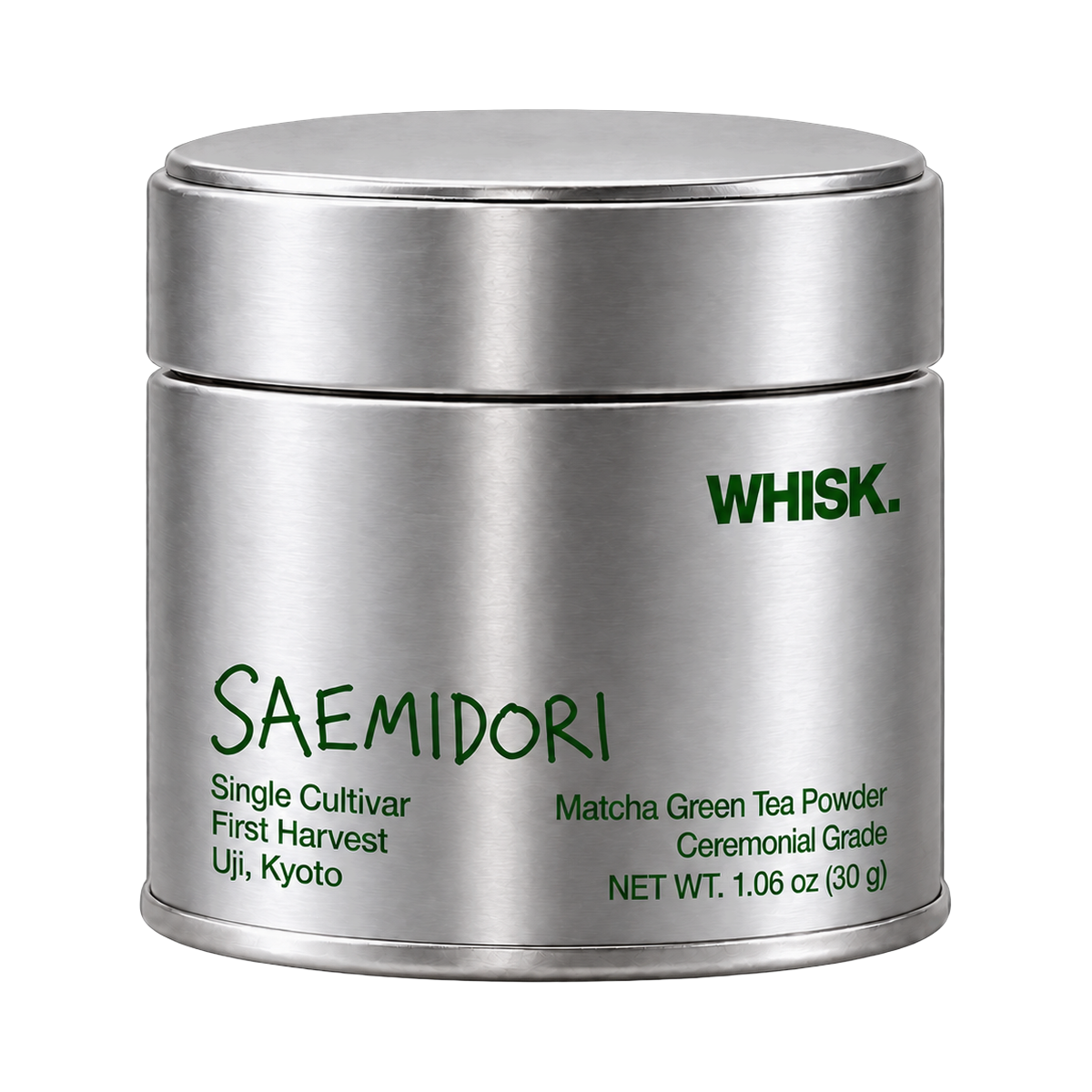 WHISK. Saemidori ceremonial matcha, 30 g silver tin